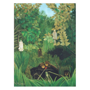 Henri Rousseau - Die lustigen Possenreißer Tischdecke