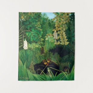 Henri Rousseau - Die lustigen Possenreißer Wandteppich