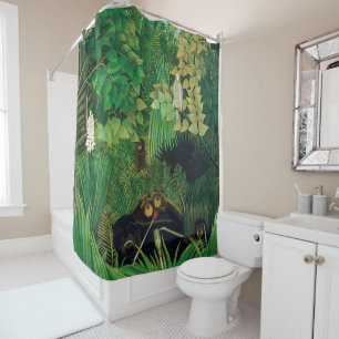 Henri Rousseau - Die Merry Jesters Duschvorhang