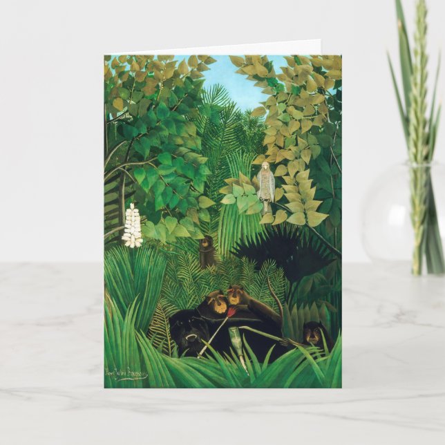 Henri Rousseau - Die Merry Jesters Karte (Vorderseite)