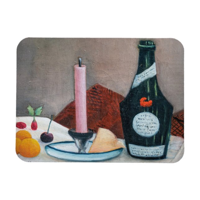 Henri Rousseau - Die rosa Kerze Magnet (Horizontal)