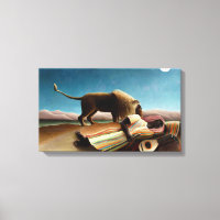 Henri Rousseau Die schlafende Sinti und Roma Canva