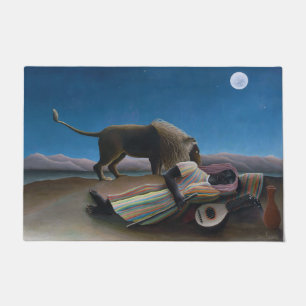 Henri Rousseau - Die schlafende Sinti und Roma Fußmatte