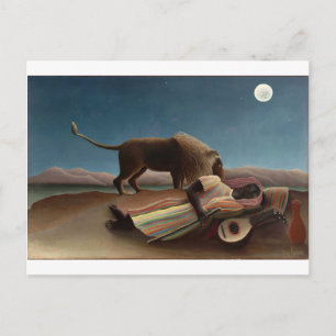 Henri Rousseau Die schlafende Sinti und Roma Postkarte