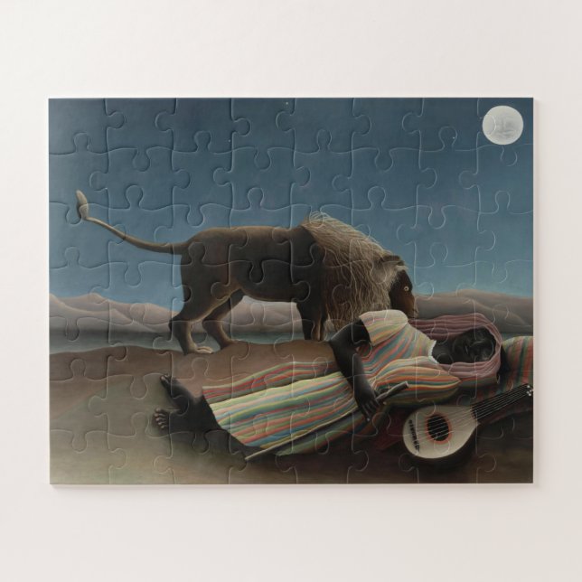 Henri Rousseau Die schlafende Sinti und Roma Puzzle (Horizontal)