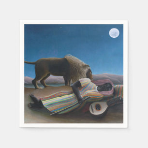 Henri Rousseau - Die schlafende Sinti und Roma Serviette