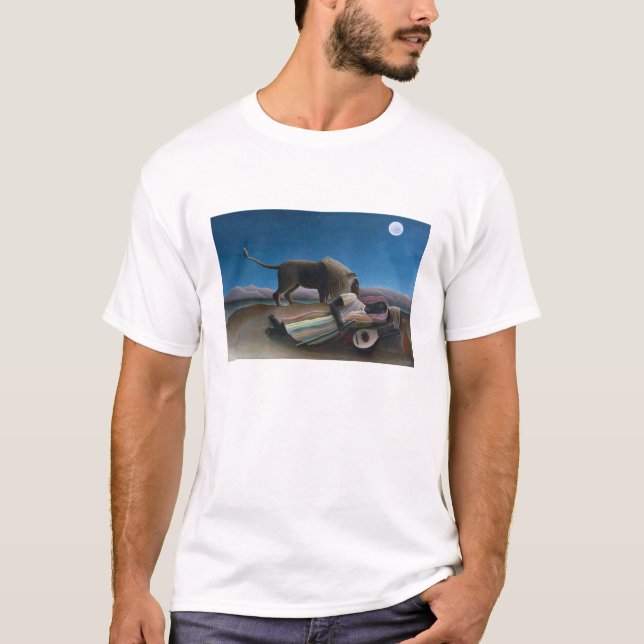 Henri Rousseau - Die schlafende Sinti und Roma T-Shirt (Vorderseite)