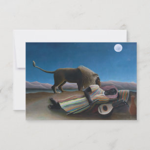 Henri Rousseau - Die schlafende Zigeunerin Dankeskarte