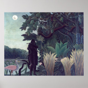 Henri Rousseau - Die Schlange Charmer Poster