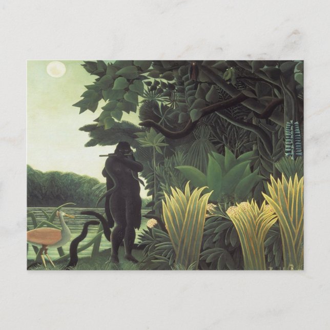 Henri Rousseau - Die Schlange Charmer Postkarte (Vorderseite)