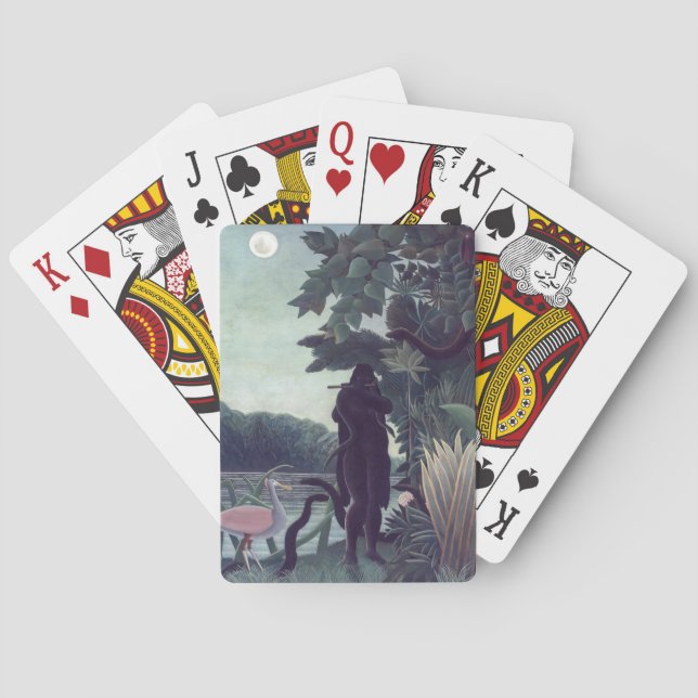 Henri Rousseau - Die Schlange Charmer Spielkarten (Rückseite)