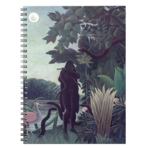 Henri Rousseau - Die Schlangenbeschwörerin Notizblock