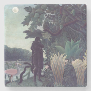 Henri Rousseau - Die Schlangenbeschwörerin Steinuntersetzer