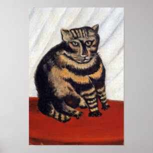 Henri Rousseau - Die Tigerkatze ( Le Chat Tigre ) Poster