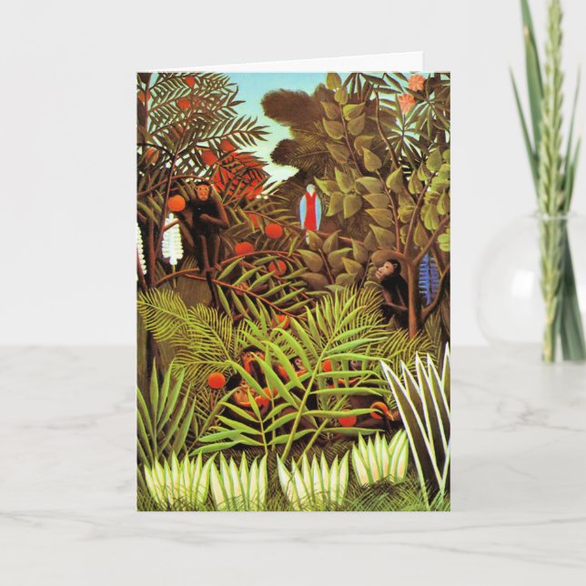 Henri Rousseau - Exotic Landscape Karte (Vorderseite)
