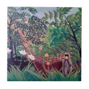Henri Rousseau - Exotische Landschaft Fliese