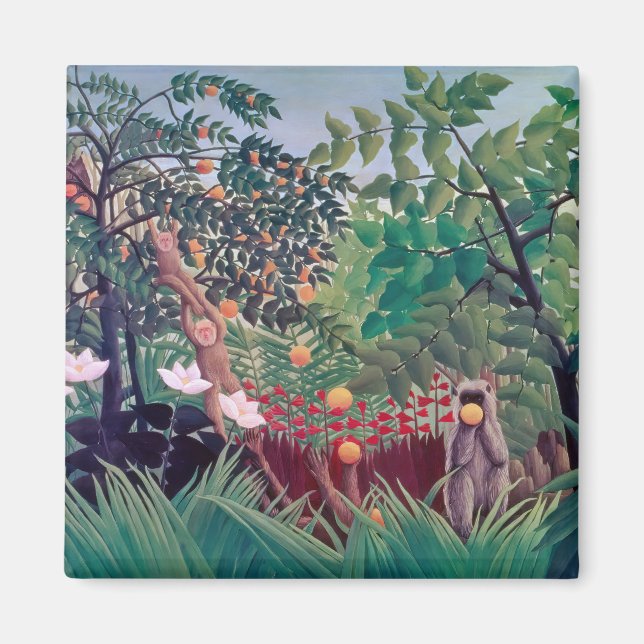 Henri Rousseau - Exotische Landschaft Magnet (Vorne)