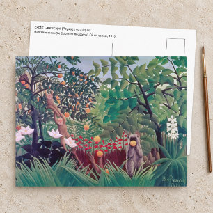 Henri Rousseau - Exotische Landschaft Postkarte