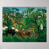 Henri Rousseau Exotisches Landschaftsposter