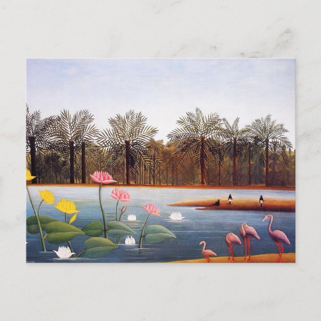 Henri Rousseau Flamingoes Postcard Postkarte (Vorderseite)