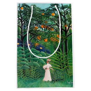 Henri Rousseau - Frau beim Spaziergang in einem ex Mittlere Geschenktüte