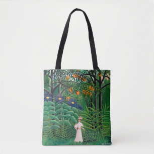 Henri Rousseau - Frau, die in einem exotischen Wal