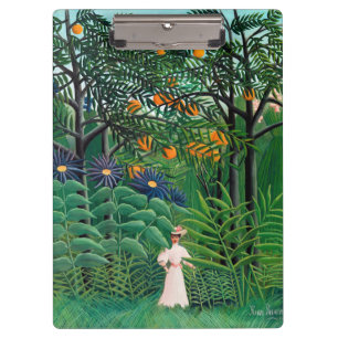 Henri Rousseau - Frau, die in einem exotischen Wal Klemmbrett
