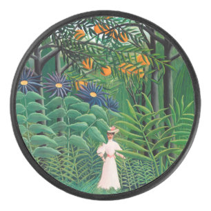 Henri Rousseau - Frauen wandern in einem exotische Eishockey Puck