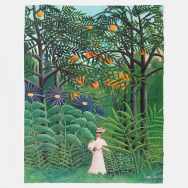 Henri Rousseau - Frauen wandern in einem exotische Fleecedecke