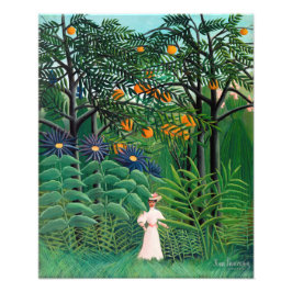 Henri Rousseau - Frauen wandern in einem exotische Fotodruck