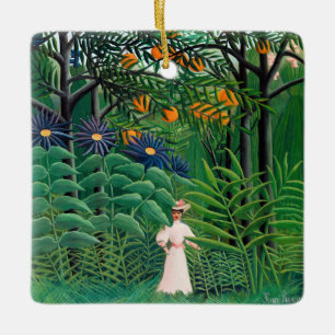 Henri Rousseau - Frauen wandern in einem exotische Keramikornament