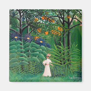 Henri Rousseau - Frauen wandern in einem exotische Magnet