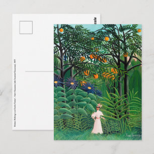Henri Rousseau - Frauen wandern in einem exotische Postkarte