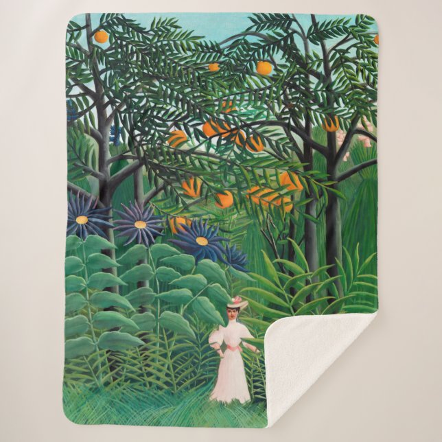 Henri Rousseau - Frauen wandern in einem exotische Sherpadecke (Vorderseite)