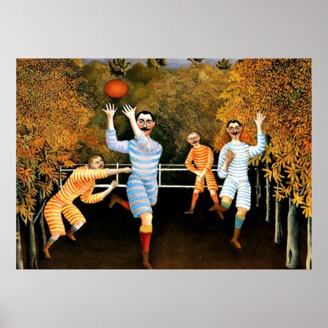 Henri Rousseau - Fußballspieler Poster (Vorne)
