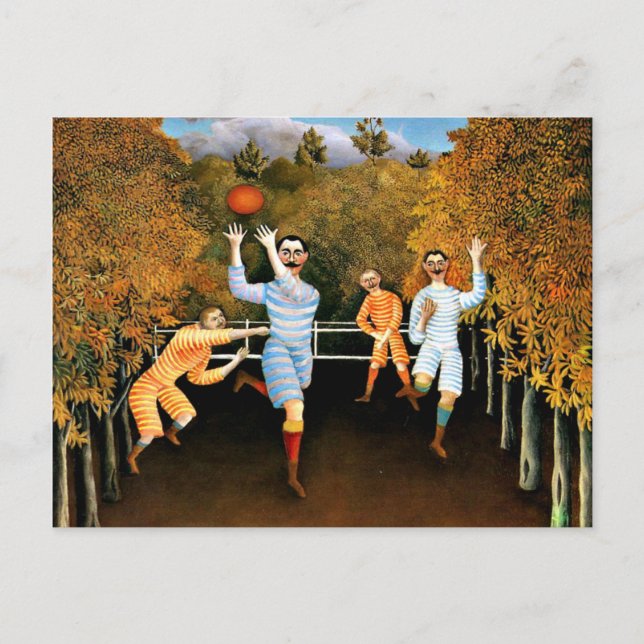 Henri Rousseau - Fußballspieler, Postkarte (Vorderseite)