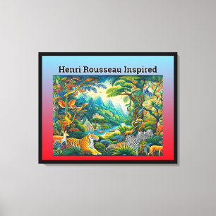 Henri Rousseau Inspiriert Leinwanddruck