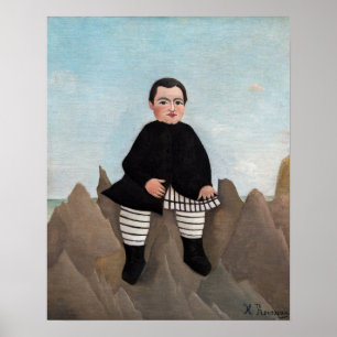 Henri Rousseau - Junge auf den Felsen Poster