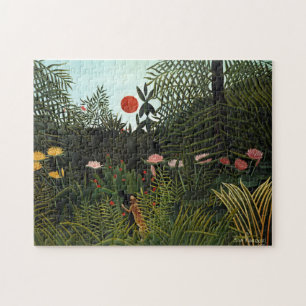 Henri Rousseau Jungfrau Forest Landschaft Botanisc Puzzle