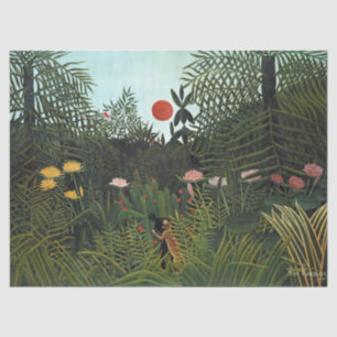 Henri Rousseau   Jungfrau mit Sonnenuntergang Seidenpapier