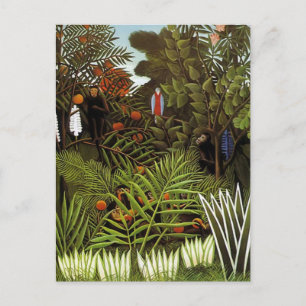 Henri Rousseau - Jungle Landschaft Postkarte