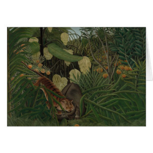Henri Rousseau - Kampf zwischen einem Tiger
