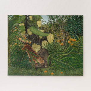 Henri Rousseau - Kampf zwischen Tiger und Büffel Puzzle