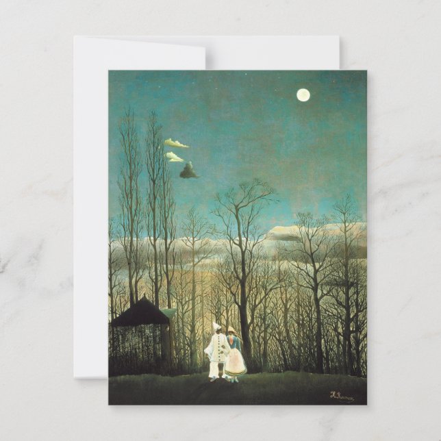 Henri Rousseau Karneval Abend Einladungen (Vorderseite)