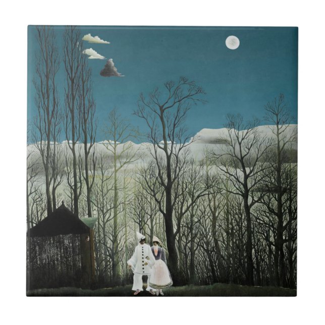 Henri Rousseau - Karneval Abend Fliese (Vorderseite)