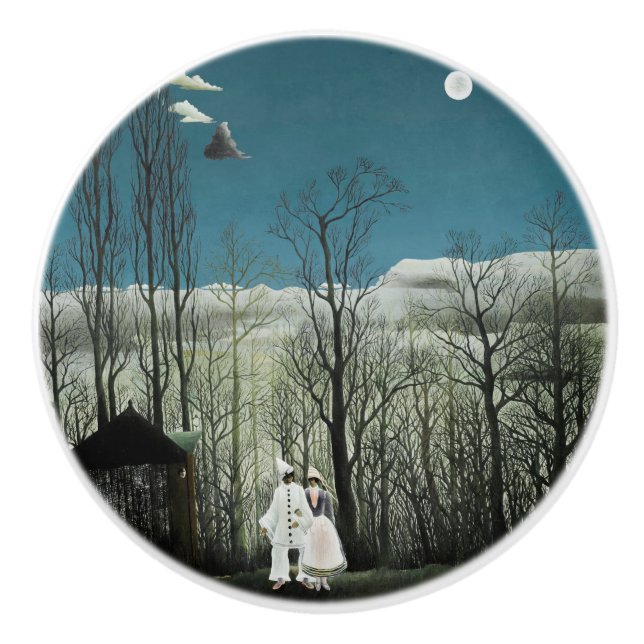 Henri Rousseau - Karneval Abend Keramikknauf (Vorderseite)