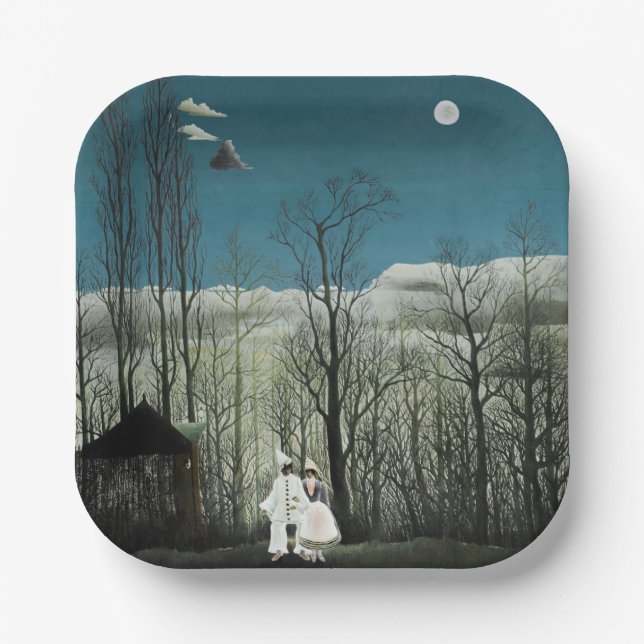 Henri Rousseau - Karneval Abend Pappteller (Vorderseite)