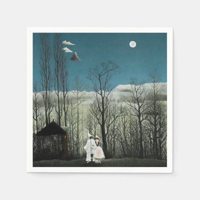 Henri Rousseau - Karneval Abend Serviette (Vorderseite)