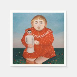 Henri Rousseau - Kind mit einer Puppe Serviette
