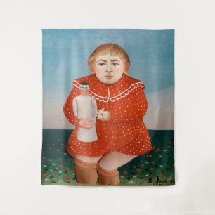 Henri Rousseau - Kind mit einer Puppe Wandteppich